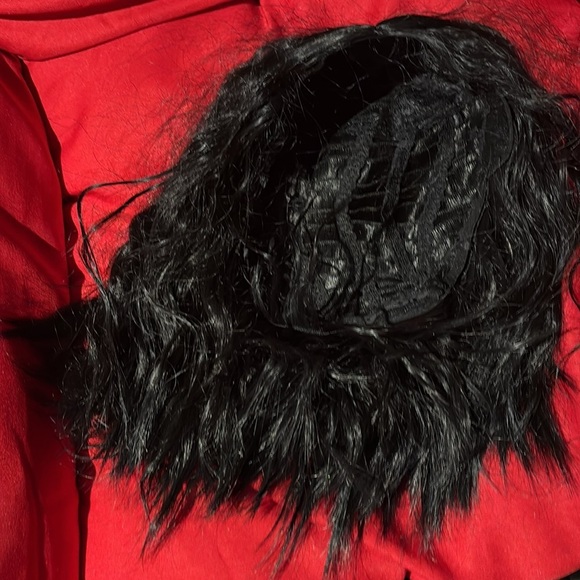 Black synthetic hair crimp style Curly Wig - Picture 14 of 16